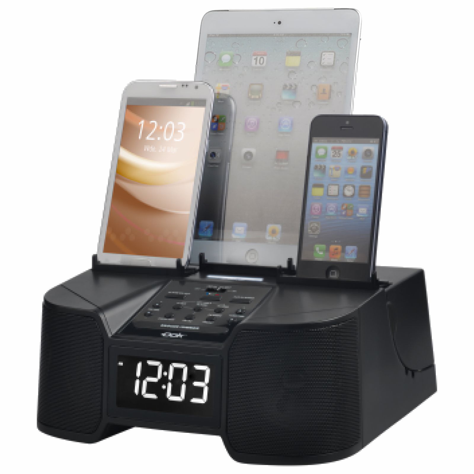 CR68 - 6 Port Smart Phone Charger with Bluetooth, Alarm, Clock, FM Radio CR68 - 6 Port Smart Phone Charger with Bluetooth, Alarm, Clock, FM Radio